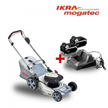 Cordless Lawn Mower 40V 5Ah IKRA IAM 40-4325 - FULL SET