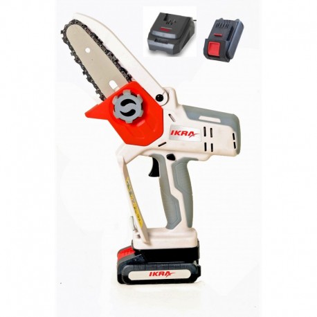 Cordless One-hand Chain Saw Ikra 20V 1x 2.0 Ah ICMS 2011