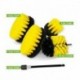 Premium Drill Brush For Professional Cleaning 5pcs. - Medium Soft, Yellow, 13 cm