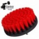 Premium Drill Brush For Professional Cleaning 3pcs.- Stiff, Red, 13 cm