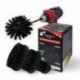 Profesionalus valymo šepetys Premium Drill Brush 5vnt.- ypač kietas, juodas, 13 cm