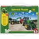 Dėlionė Schmidt John Deere Puzzle with SIKU tractor