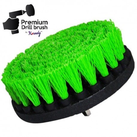 Profesionalus valymo šepetys Premium Drill Brush 3vnt. - vidutiniškai kietas, žalias, 13 cm - Image 4