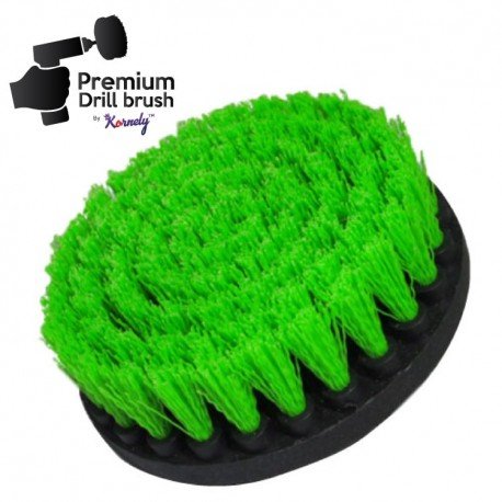 IKRA Mogatec Profesionalus valymo šepetys Premium Drill Brush 3vnt. – vidutiniškai kietas, žalias, 13 cm – 3 nuotrauka