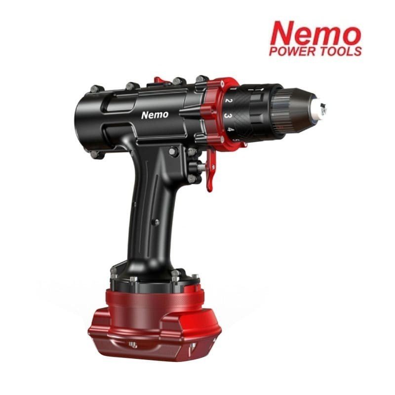 NEMO vandeniui atsparus 18V 3Ah-Li akumuliatorinis smūginis suktuvas- gręžtuvas Hammer Drill 50m - Image 2