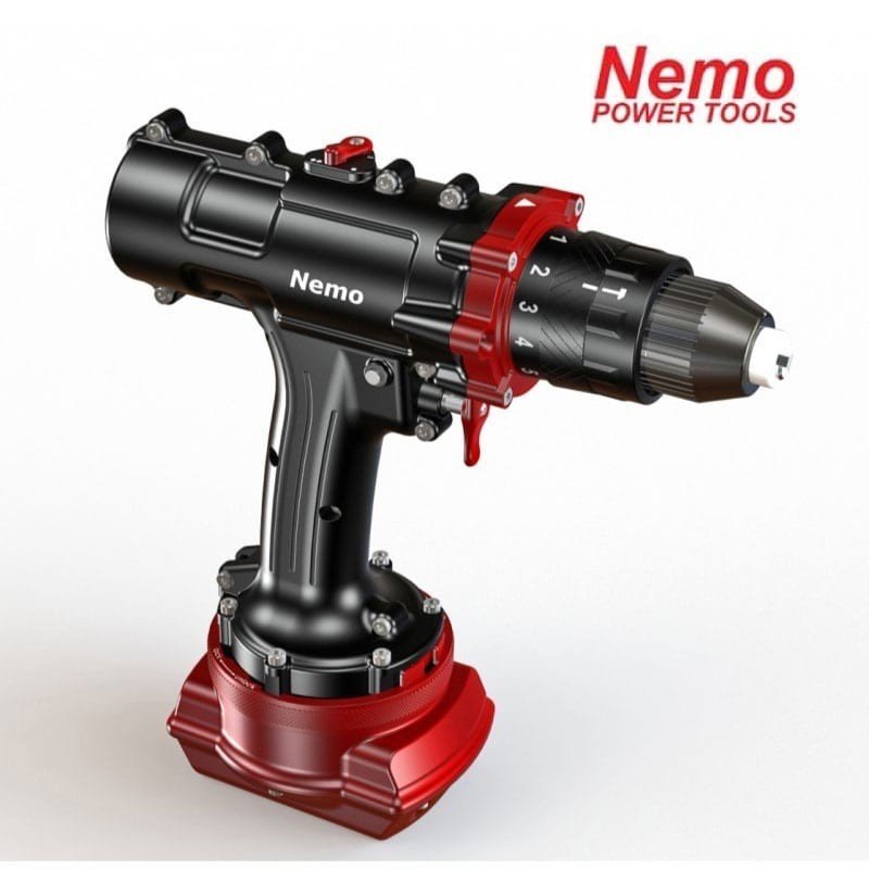 NEMO vandeniui atsparus 18V 3Ah-Li akumuliatorinis smūginis suktuvas- gręžtuvas Hammer Drill 50m - Image 3