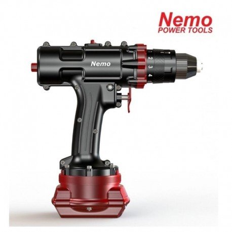 NEMO vandeniui atsparus 18V 3Ah-Li akumuliatorinis smūginis suktuvas- gręžtuvas  Hammer Drill 50m
