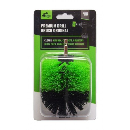 Profesionalus valymo šepetys Premium Drill Brush - vidutiniškai kietas, žalias, Original - Image 4
