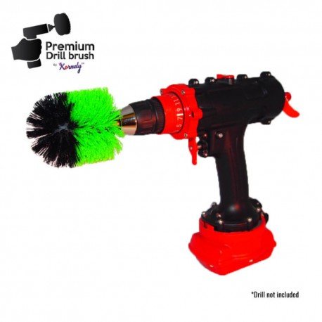 IKRA Mogatec Profesionalus valymo šepetys Premium Drill Brush – vidutiniškai kietas, žalias, Original