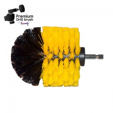 IKRA Mogatec Profesionalus valymo šepetys Premium Drill Brush – vidutiniškai minkštas, geltonas, Original – 2 nuotrauka