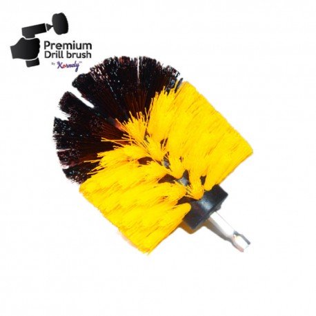 IKRA Mogatec Profesionalus valymo šepetys Premium Drill Brush – vidutiniškai minkštas, geltonas, Original – 3 nuotrauka
