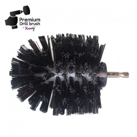 IKRA Mogatec Profesionalus valymo šepetys Premium Drill Brush – ypač kietas, juodas, Original – 2 nuotrauka