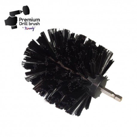 IKRA Mogatec Profesionalus valymo šepetys Premium Drill Brush – ypač kietas, juodas, Original – 3 nuotrauka