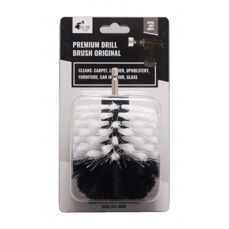 IKRA Mogatec Profesionalus valymo šepetys Premium Drill Brush – ypač minkštas, baltas, Original – 4 nuotrauka