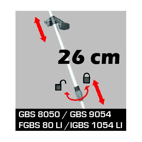 Laikiklis akumuliatorinėms gyvatvorių ir žolės žirklėms Ikra Mogatec GBS/IGBS/FGBS – 4 nuotrauka