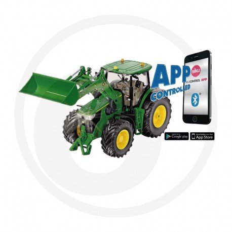 Žaislinis traktorius Siku John Deere 7310R, valdomas telefonu