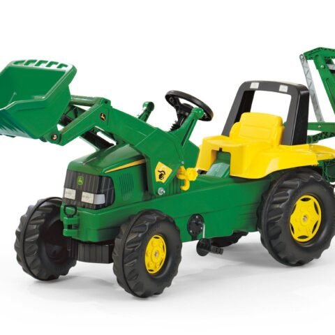 Rolly Toys John Deere su frontaliniu keltuvu su galiniu kaušu